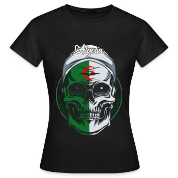 Algerien - Frauen T-Shirt - Schwarz - Vorne - AI Model Female 172 dark (172cm)