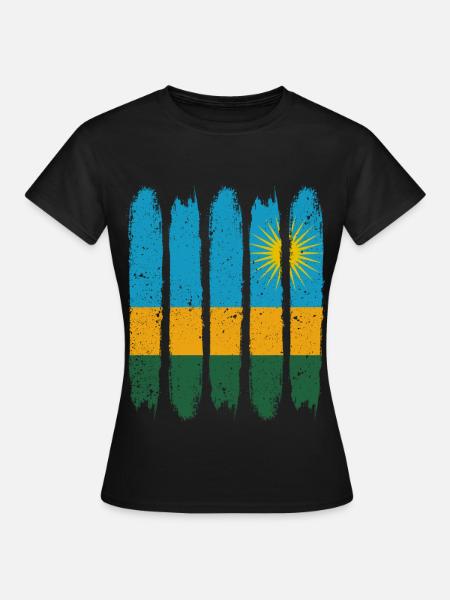Ruanda - Frauen T-Shirt - Schwarz