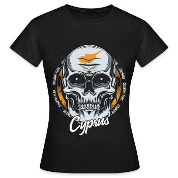Zypern - Frauen T-Shirt - Schwarz - Vorne - AI Model Female 172 dark (172cm)