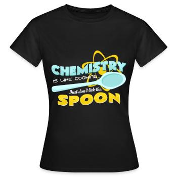 chimiste - T-shirt Femme - noir - Devant - AI Model Female 172 dark (172cm)