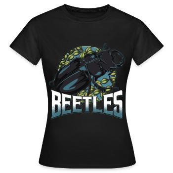 scarabées géants - T-shirt Femme - noir - Devant - AI Model Female 172 dark (172cm)