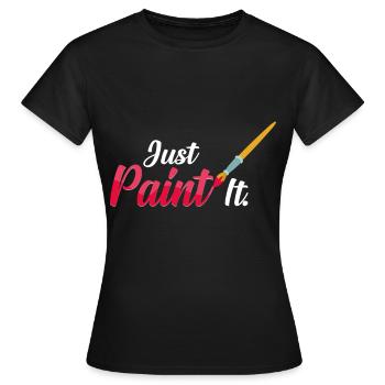 peinture - T-shirt Femme - noir - Devant - AI Model Female 172 dark (172cm)