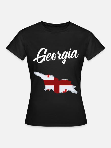 Georgien - Frauen T-Shirt - Schwarz