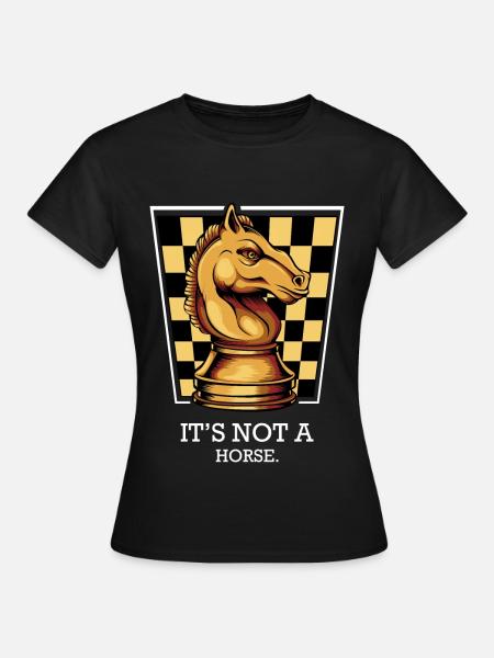 Schachspieler - Frauen T-Shirt - Schwarz