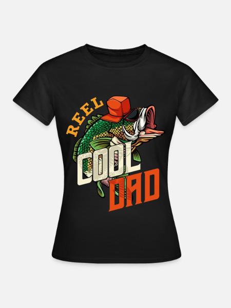 Angler - Frauen T-Shirt - Schwarz
