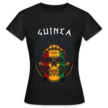 Guinée - T-shirt Femme - noir - Devant - AI Model Female 172 dark (172cm)