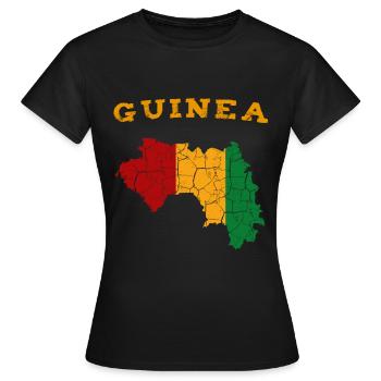Guinée - T-shirt Femme - noir - Devant - AI Model Female 172 dark (172cm)