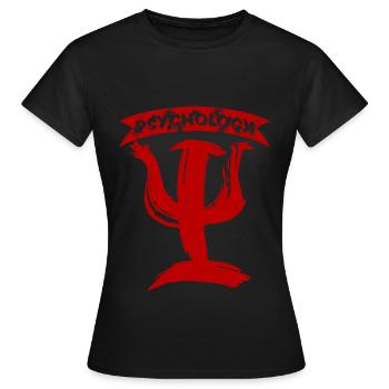 psychologist - Women's T-Shirt - black - Front - AI Model Female 172 dark (172cm)