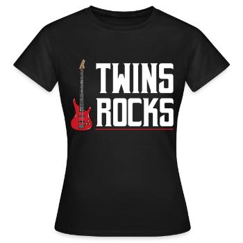 Twins - Women's T-Shirt - black - Front - AI Model Female 172 dark (172cm)