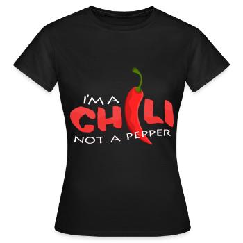 Chili - Frauen T-Shirt - Schwarz - Vorne - AI Model Female 172 dark (172cm)