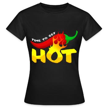 Chili - Frauen T-Shirt - Schwarz - Vorne - AI Model Female 172 dark (172cm)