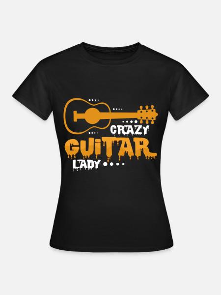 Gitarre - Frauen T-Shirt - Schwarz