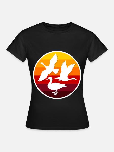 Enten - Frauen T-Shirt - Schwarz