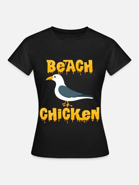 Möwen - Frauen T-Shirt - Schwarz