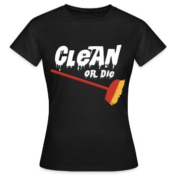 ménage - T-shirt Femme - noir - Devant - AI Model Female 172 dark (172cm)