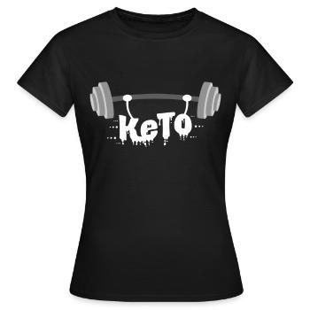 céto - T-shirt Femme - noir - Devant - AI Model Female 172 dark (172cm)