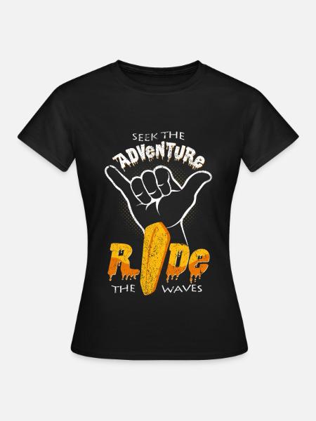 Surfer - Frauen T-Shirt - Schwarz