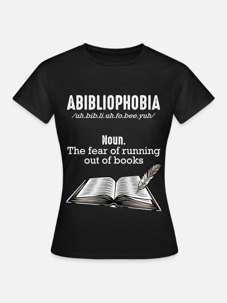 Bücher Lesen - Frauen T-Shirt - Schwarz