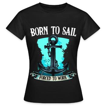 navigation à voile - T-shirt Femme - noir - Devant - AI Model Female 172 dark (172cm)