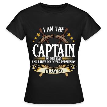 navigation à voile - T-shirt Femme - noir - Devant - AI Model Female 172 dark (172cm)