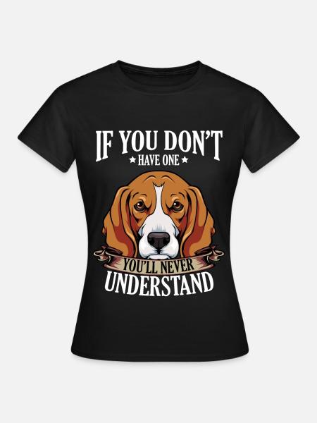 beagle - T-shirt Femme - noir