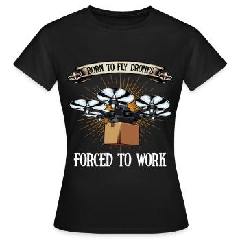 drones - T-shirt Femme - noir - Devant - AI Model Female 172 dark (172cm)