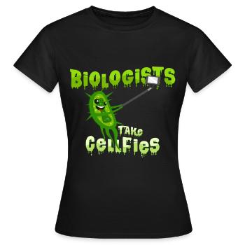 Biologie - T-shirt Femme - noir - Devant - AI Model Female 172 dark (172cm)