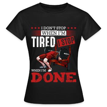 Bodybuilder - Frauen T-Shirt - Schwarz - Vorne - AI Model Female 172 dark (172cm)