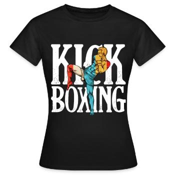 Kickboxing - Frauen T-Shirt - Schwarz - Vorne - AI Model Female 172 dark (172cm)