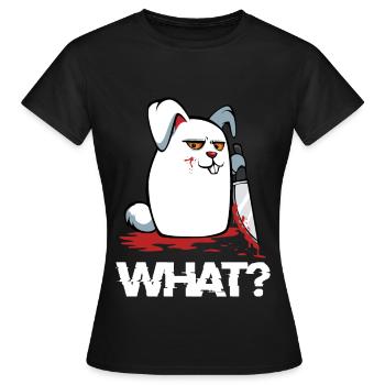 lièvre - T-shirt Femme - noir - Devant - AI Model Female 172 dark (172cm)