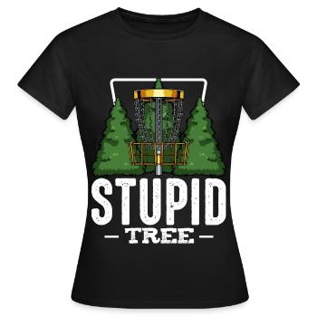 Frisbee - Women's T-Shirt - black - Front - AI Model Female 172 dark (172cm)