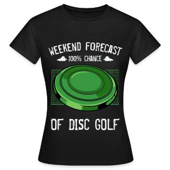 Frisbee - Women's T-Shirt - black - Front - AI Model Female 172 dark (172cm)