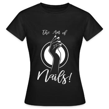 la conception des ongles - T-shirt Femme - noir - Devant - AI Model Female 172 dark (172cm)