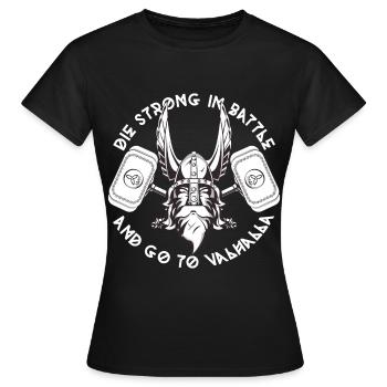 Vikings Thor Walhalla - T-shirt Femme - noir - Devant - AI Model Female 172 dark (172cm)