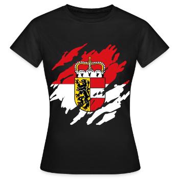 Véritable Salzbourg & Autriche Patriotes & Vacanciers - T-shirt Femme - noir - Devant - AI Model Female 172 dark (172cm)