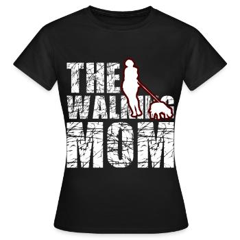 The walking mom - Women's T-Shirt - black - Front - AI Model Female 172 dark (172cm)