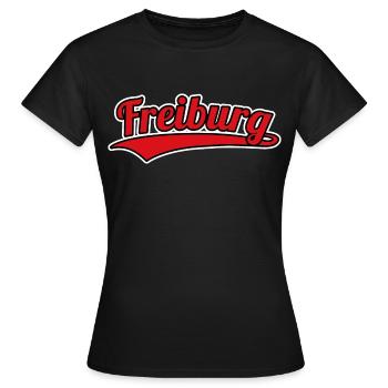 Freiburg Deutschland Heimatstadt - Frauen T-Shirt - Schwarz - Vorne - AI Model Female 172 dark (172cm)