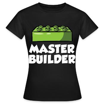 Brick Builder Brick Building Master Builder - Women's T-Shirt - black - Front - AI Model Female 172 dark (172cm)