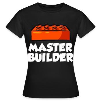 Brick Builder Brick Building Master Builder - Women's T-Shirt - black - Front - AI Model Female 172 dark (172cm)