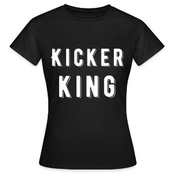 Tischkicker King - Frauen T-Shirt - Schwarz - Vorne - AI Model Female 172 dark (172cm)