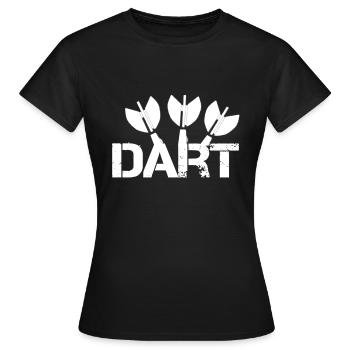 Dartpfeil - Frauen T-Shirt - Schwarz - Vorne - AI Model Female 172 dark (172cm)