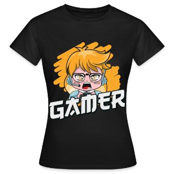 let brawl let's fight for boxer fighter stars - Women's T-Shirt - black - Front - AI Model Female 172 dark (172cm)