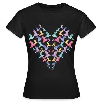 Origami - T-shirt Femme - noir - Devant - AI Model Female 172 dark (172cm)