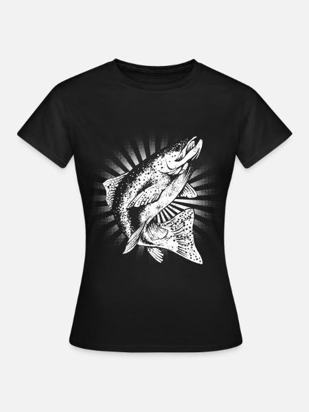 trout - Women's T-Shirt - black