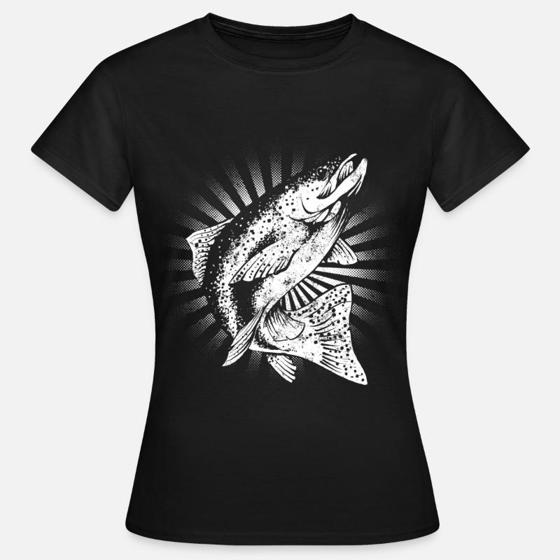 trout - Women's T-Shirt - black