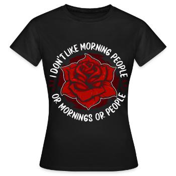 Rose Roses Rose Garden Jardinier - T-shirt Femme - noir - Devant - AI Model Female 172 dark (172cm)