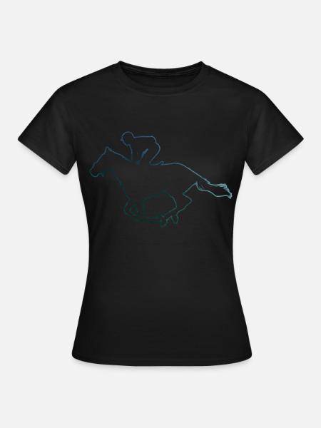 Equitation Concours de saut d’obstacles - T-shirt Femme - noir