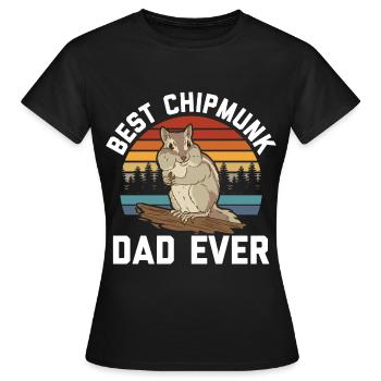 Chipmunk lover - Women's T-Shirt - black - Front - AI Model Female 172 dark (172cm)