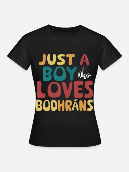 Bodhran - Frauen T-Shirt - Schwarz