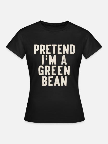 Grüne Bohnen - Frauen T-Shirt - Schwarz